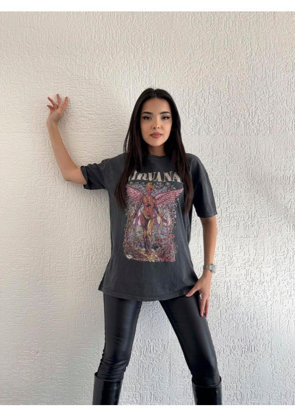Grey Nirvana T Shirt