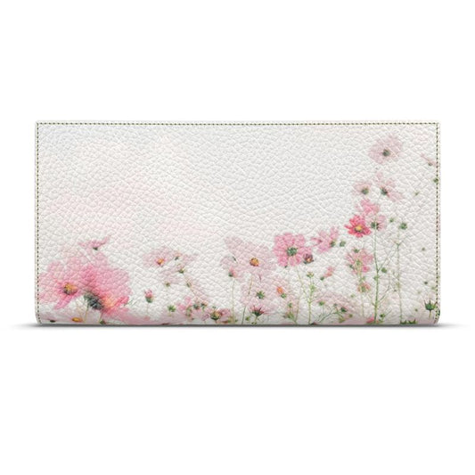 Wild Flowers Leather Travel Wallet