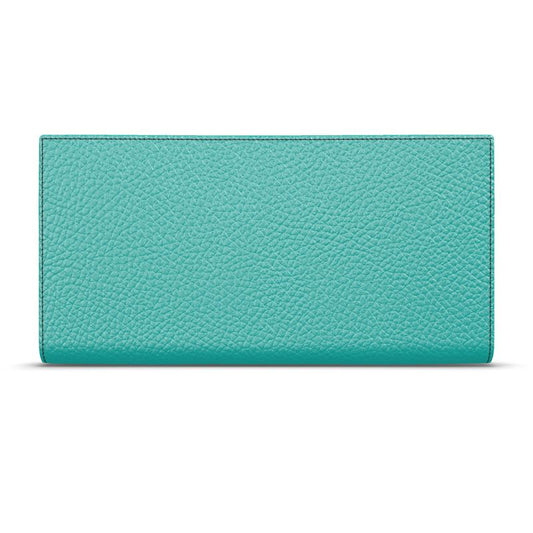 Turquoise Leather Travel Wallet