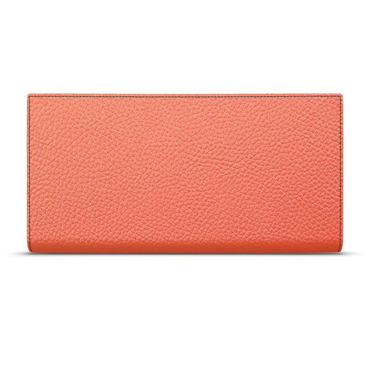 Orange Leather Travel Wallet