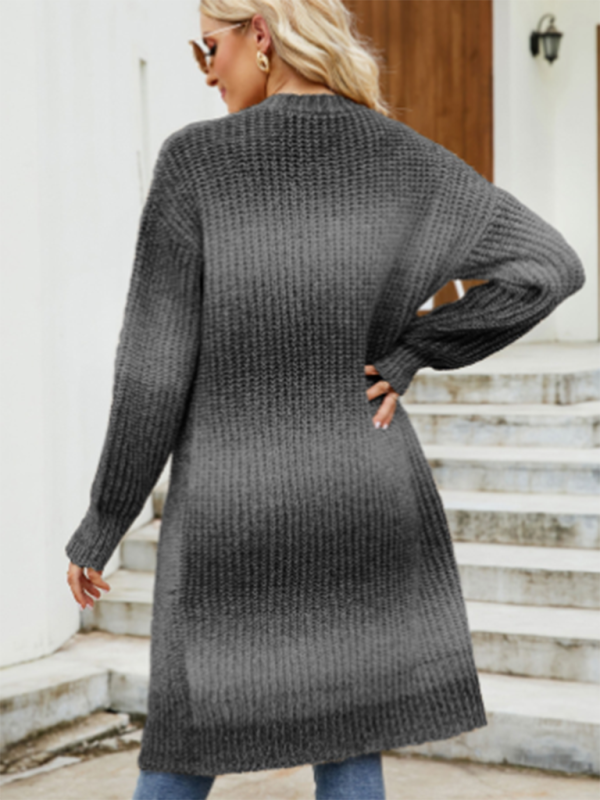 Women’s Ombre Knit Drape Cardigan