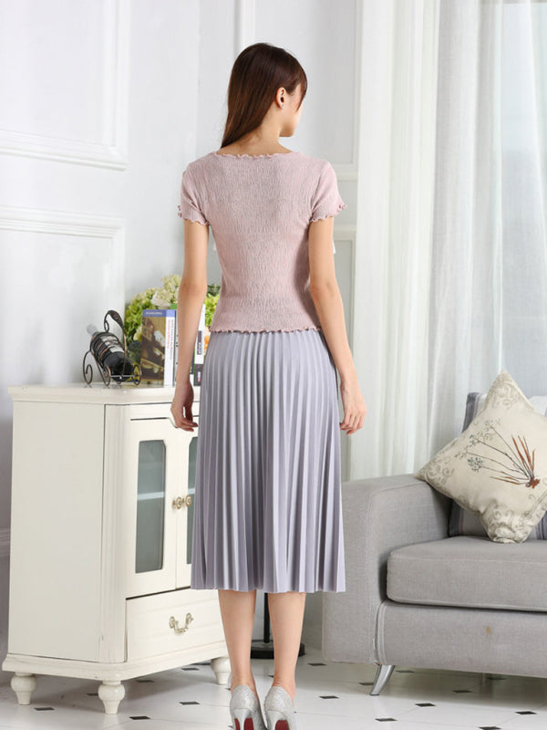 Women's A-Line Skirt Mid Length Skirt - 2 Colours Available