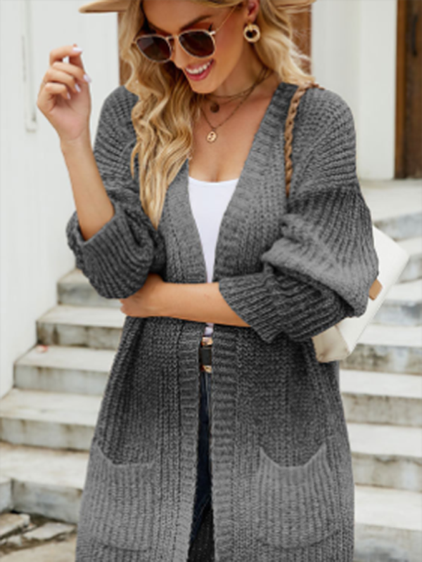 Women’s Ombre Knit Drape Cardigan